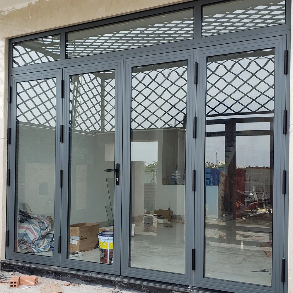 Cửa đi 4 cánh nhôm Xingfa hệ 55