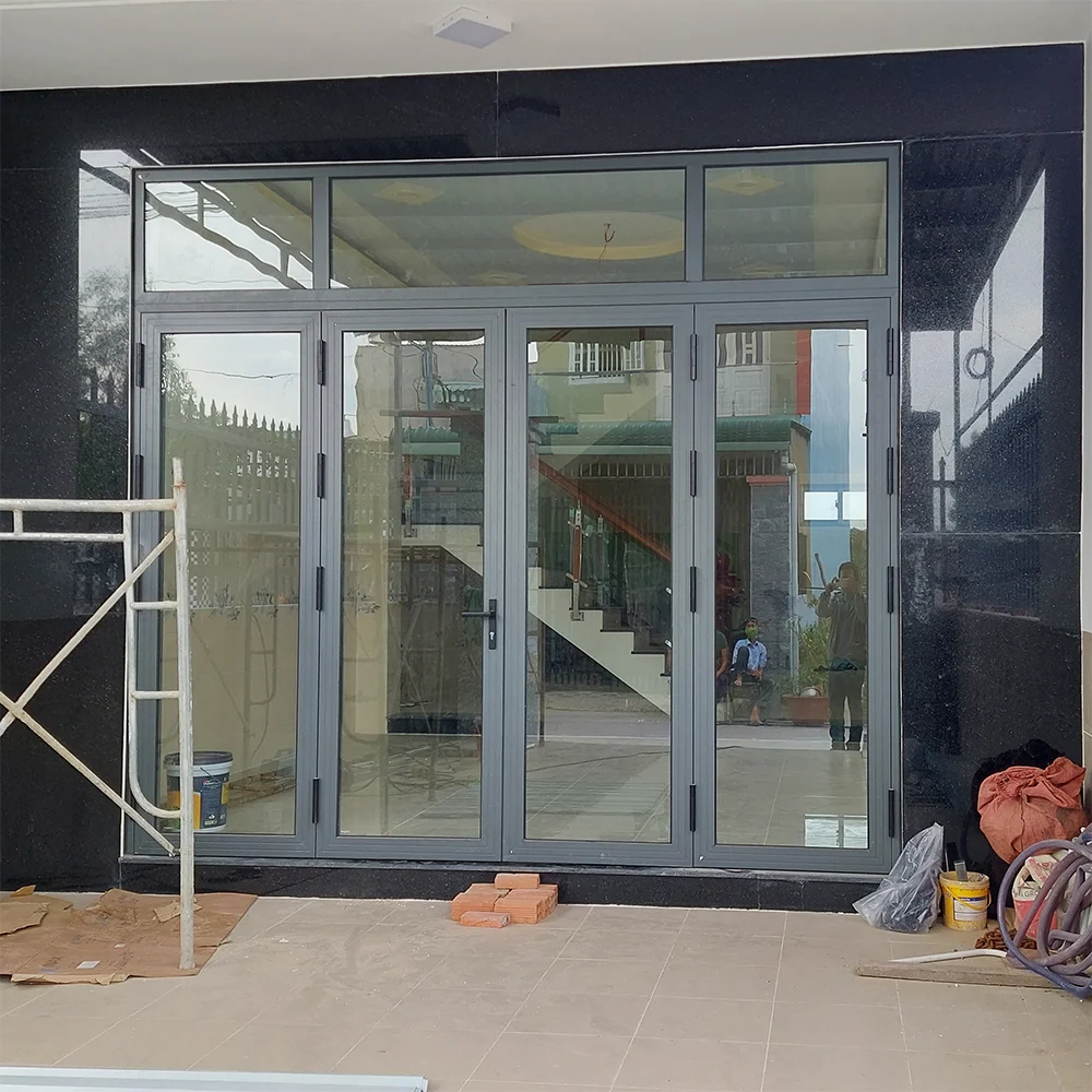 Cửa đi 4 cánh nhôm Xingfa hệ 55