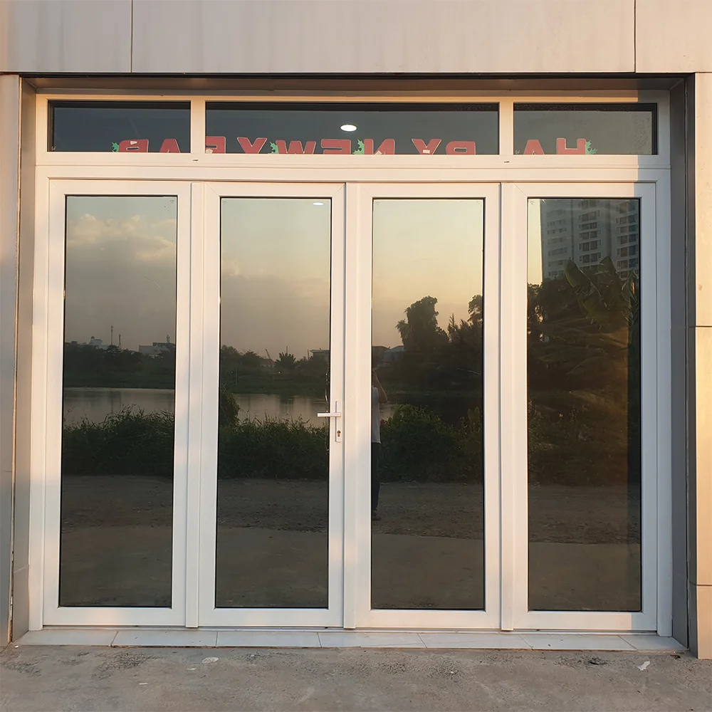 Cửa đi nhựa lõi thép 4 cánh